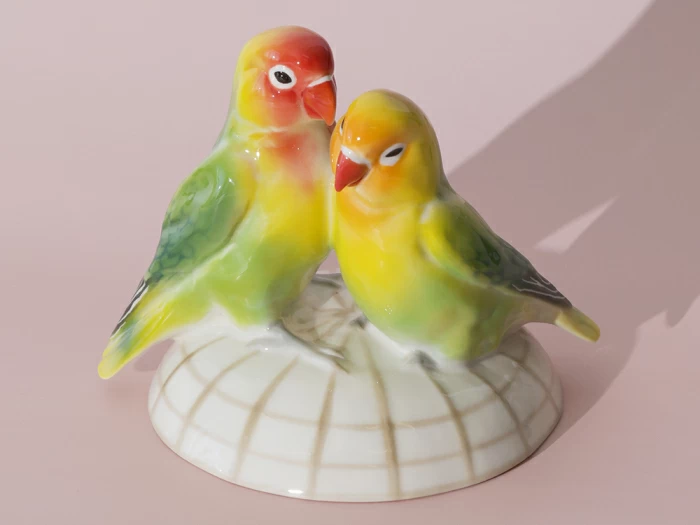 Скульптура форма Неразлучники, рисунок Тропические, арт. 82.47415.00.1, 