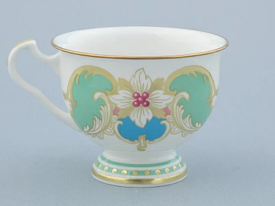 Чашка с блюдцем чайная 240 мл форма Айседора рисунок Аквамарин арт. 81.30907.00.1 Чашка с блюдцем чайная 240 мл форма Айседора рисунок Аквамарин арт. 81.30907.00.1