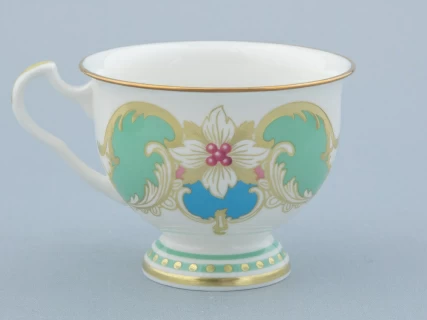 Чашка с блюдцем чайная 240 мл форма Айседора рисунок Аквамарин арт. 81.30907.00.1, 