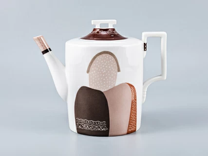 Сервиз чайный форма Гербовая рисунок Бабы, 2 персоны 7 предметов, арт. 81.15102.00.1, 