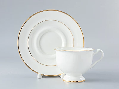 Чашка с блюдцем чайная Айседора Золотая лента 250 мл арт. 81.17862.00.1