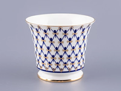 Чашка с блюдцем кофейная 145 мл форма Юлия рисунок Кобальтовая сетка арт. 81.20119.00.1