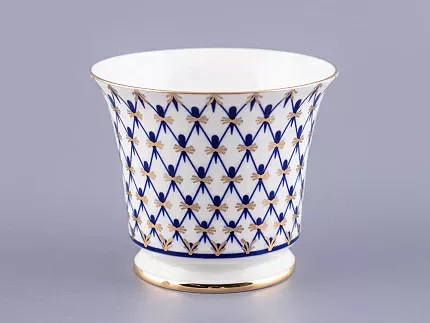 Чашка с блюдцем кофейная 145 мл форма Юлия рисунок Кобальтовая сетка арт. 81.20119.00.1