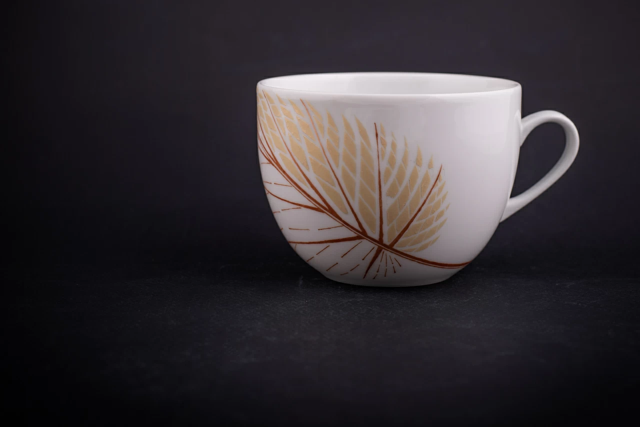 Чашка для бульона, рисунок Сентябрь, форма Молодежная, арт 70.02006.00.1,  Чашка для бульона, рисунок Сентябрь, форма Молодежная, арт 70.02006.00.1,