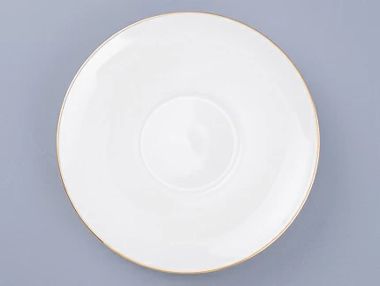 Чашка с блюдцем кофейная 175 мл форма Одуванчик рисунок Золотой кантик  арт. 81.13552.00.1