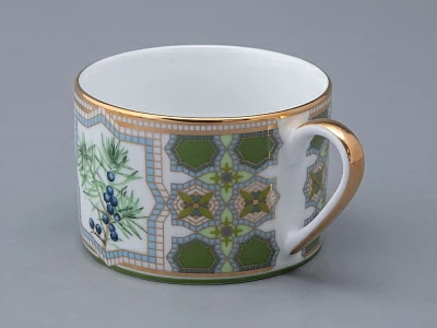 Чашка с блюдцем 250 мл в подарочной упаковке форма Соло рисунок Можжевельник ароматный, арт. 81.33953.00.1 Чашка с блюдцем 250 мл в подарочной упаковке форма Соло рисунок Можжевельник ароматный, арт. 81.33953.00.1