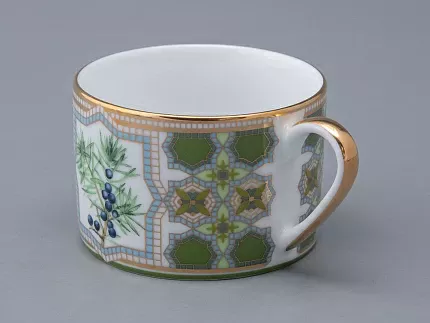 Чашка с блюдцем 250 мл в подарочной упаковке форма Соло рисунок Можжевельник ароматный, арт. 81.33953.00.1