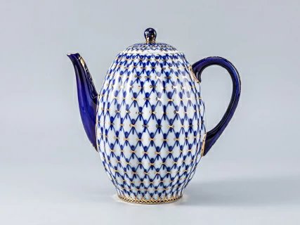 Кофейник Тюльпан Кобальтовая сетка 1200 мл арт. 80.00233.00.1, 