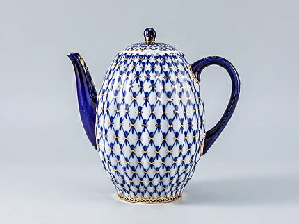 Кофейник Тюльпан Кобальтовая сетка 1200 мл арт. 80.00233.00.1 Кофейник Тюльпан Кобальтовая сетка 1200 мл арт. 80.00233.00.1