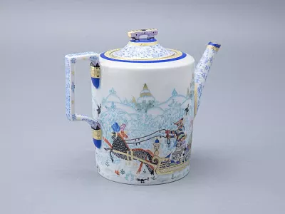 Сервиз чайный форма Гербовая рисунок Зимние забавы, 4 персоны 10 предметов арт. 81.20899.00.1