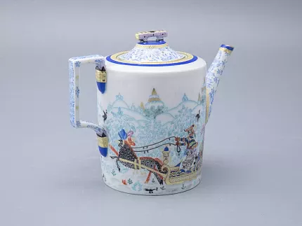 Сервиз чайный форма Гербовая рисунок Зимние забавы, 4 персоны 10 предметов арт. 81.20899.00.1