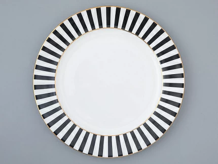 Тарелка плоская 200 мм форма Стандартная 2 рисунок Да и нет Черный, арт. 80.46529.00.1