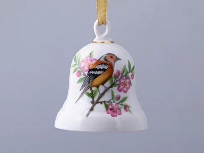 Колокольчик в подарочной упаковке, форма Петелька, рисунок Зяблик арт. 81.31480.00.1 Колокольчик в подарочной упаковке, форма Петелька, рисунок Зяблик арт. 81.31480.00.1