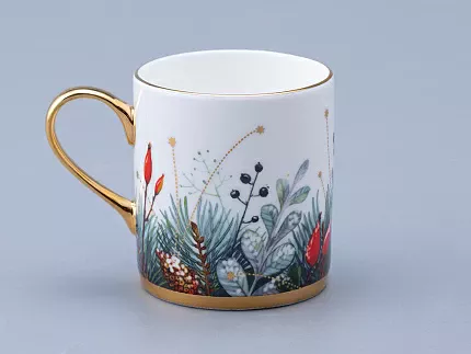 Чашка с блюдцем кофейная 115 мл, форма Идиллия, рисунок Календа, арт 81.34480.00.1