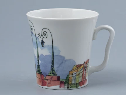 Бокал 360 мл форма Ленинградский рисунок Санкт-Петербург. Краснофлотский мост арт. 80.44856.00.1