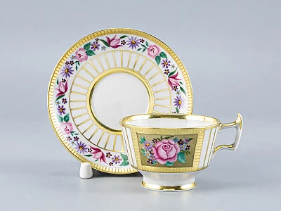 Чашка с блюдцем кофейная форма Александрия рисунок Воспоминание арт. 81.17423.00.1 Чашка с блюдцем кофейная форма Александрия рисунок Воспоминание арт. 81.17423.00.1