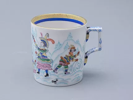 Сервиз чайный форма Гербовая рисунок Зимние забавы, 4 персоны 10 предметов арт. 81.20899.00.1