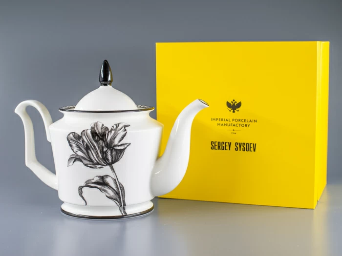 Подарочный набор чайник форма Юлия рисунок Сысоев. Волшебный сад II арт. 81.30911.00.1, 