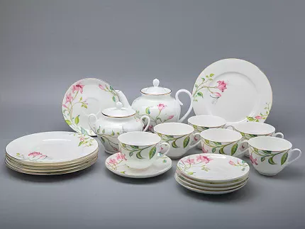 Сервиз чайный форма Весенняя 2 рисунок Сад мечты,  6 персон 20 предметов, арт. 81.30687.00.1