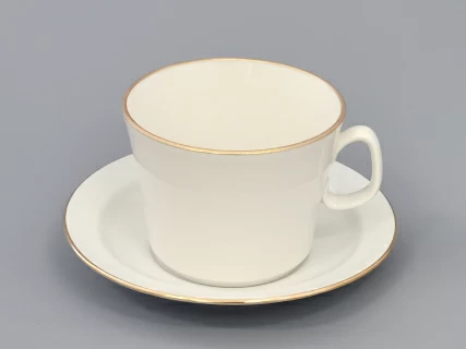 Чашка с блюдцем чайная форма Молодежная, рисунок Золотая Лента, арт 81.16425.00.1, 