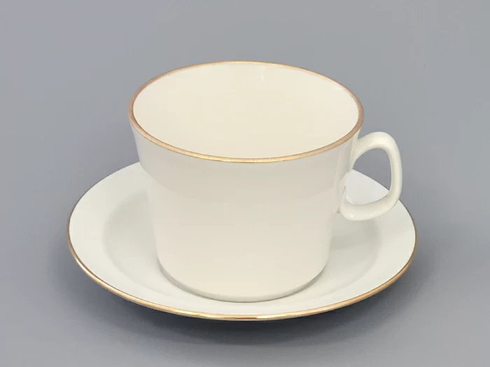 Чашка с блюдцем чайная форма Молодежная, рисунок Золотая Лента, арт 81.16425.00.1, 