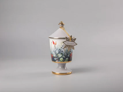 Свеча ароматическая в подарочной упаковке, форма Идиллия рисунок Календа аромат Пряная карамель арт. 81.31003.00.1, 