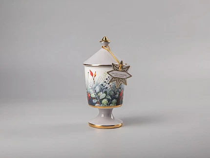 Свеча ароматическая в подарочной упаковке, форма Идиллия рисунок Календа аромат Пряная карамель арт. 81.31003.00.1