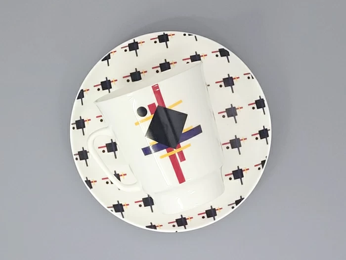 Чашка с блюдцем кофейная 165 мл.,  форма Майская,  рисунок Супрематический орнамент арт. 81.26709.00.1, 