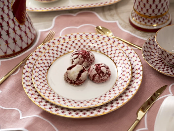 Тарелка 215 мм форма Европейская рисунок Сетка-Блюз арт. 80.85412.00.1, 