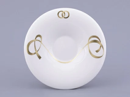 Чашка с блюдцем чайная форма Оливия рисунок Колечки, арт. 81.31427.00.1,  Чашка с блюдцем чайная форма Оливия рисунок Колечки, арт. 81.31427.00.1,