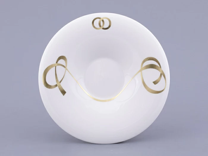 Чашка с блюдцем чайная форма Оливия рисунок Колечки, арт. 81.31427.00.1,  Чашка с блюдцем чайная форма Оливия рисунок Колечки, арт. 81.31427.00.1,