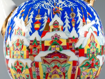 Комплект чайников форма Новгородский рисунок Зимняя сказка арт. 81.13998.00.1