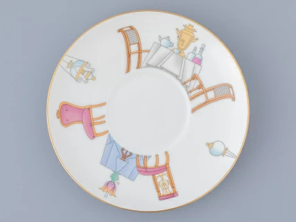 Трехпредметный комплект 165 мл форма Майская рисунок Чайка, арт. 81.31868.00.1,  Трехпредметный комплект 165 мл форма Майская рисунок Чайка, арт. 81.31868.00.1,