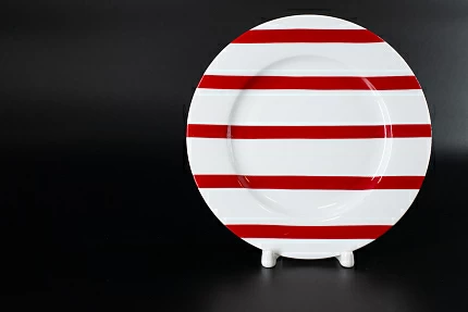 Тарелка 180 мм, Полоски 11, на форме Гладкая, арт 60.06448.00.1 Тарелка 180 мм, Полоски 11, на форме Гладкая, арт 60.06448.00.1