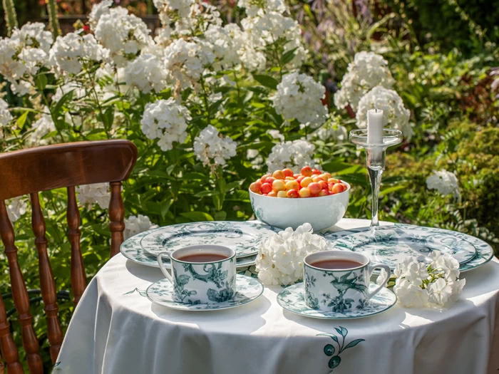 Тарелка мелкая 270 мм. форма Европейская Рисунок Monplaisir Green, арт. 80.48340.00.1, 