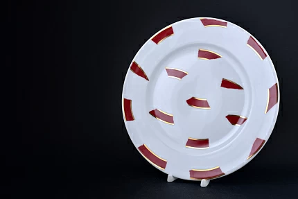 Тарелка 215 мм, Пурпур, на форме Европейская 2, арт 60.15810.00.1