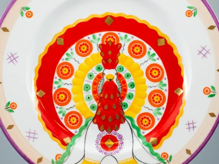 Декоративная тарелка 265 мм, форма Mazarin, рисунок Жар птица, арт 80.86742.00.1, 