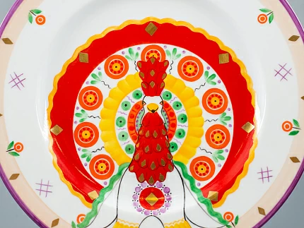 Декоративная тарелка 265 мм, форма Mazarin, рисунок Жар птица, арт 80.86742.00.1 Декоративная тарелка 265 мм, форма Mazarin, рисунок Жар птица, арт 80.86742.00.1