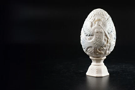 Яйцо пасхальное Птица-Сирин Белый, арт 60.05961.00.1