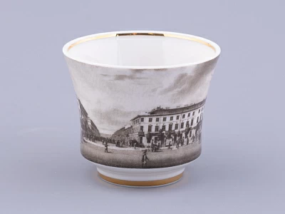 Чашка с блюдцем чайная, форма Банкетная, рисунок Великолепный Невский Малая Конюшенная, арт. 81.32686.00.1 Чашка с блюдцем чайная, форма Банкетная, рисунок Великолепный Невский Малая Конюшенная, арт. 81.32686.00.1