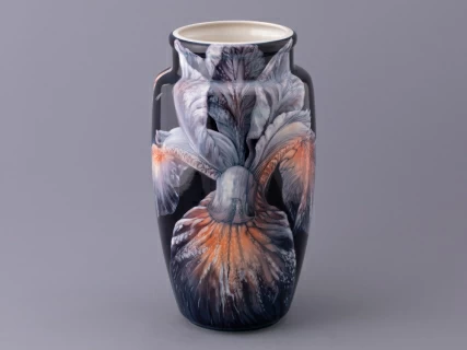 Ваза форма Китайская среднего размера рисунок Ирисы Лилия темный, арт. 80.47142.00.1, 