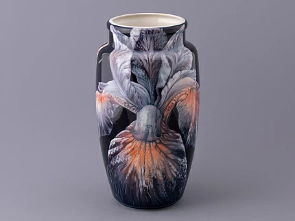 Ваза форма Китайская среднего размера рисунок Ирисы Лилия темный, арт. 80.47142.00.1