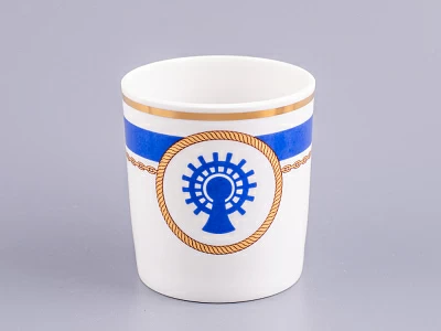 Чашка с блюдцем чайная 220 мл форма Гербовая рисунок Кают-компания № 5 арт. 81.24034.00.1 Чашка с блюдцем чайная 220 мл форма Гербовая рисунок Кают-компания № 5 арт. 81.24034.00.1