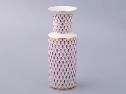 Ваза форма Цилиндрическая рисунок Сетка-Блюз 2 арт 80.92726.00.1, 
