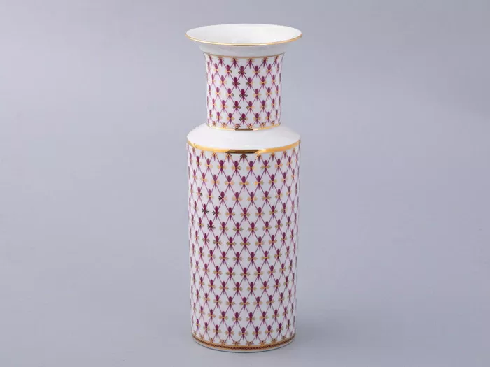 Ваза форма Цилиндрическая рисунок Сетка-Блюз 2 арт 80.92726.00.1, 