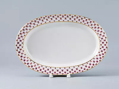 Сервиз столовый форма Молодежная рисунок Сетка-Блюз-2, 6 персон 24 предмета, арт. 81.26393.00.1