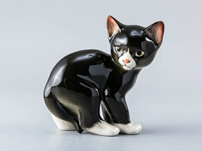 Скульптура Кошка черная арт. 82.51744.00.1, 