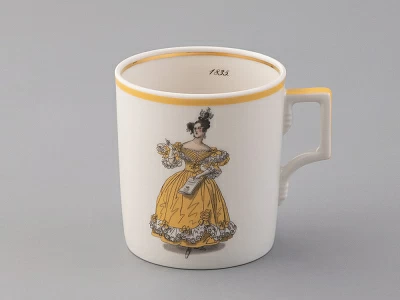 Чашка с блюдцем чайная 220 мл форма Гербовая рисунок Modes de Paris 1835 арт. 81.25416.00.1 Чашка с блюдцем чайная 220 мл форма Гербовая рисунок Modes de Paris 1835 арт. 81.25416.00.1