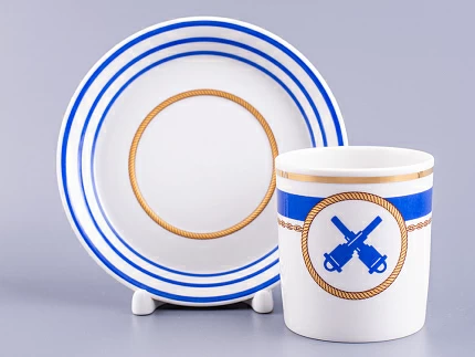 Сервиз чайный форма Гербовая рисунок Кают-компания, 6 персон 14 предметов арт. 81.24029.00.1