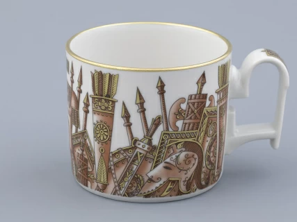 Чашка с блюдцем в подарочной упаковке, форма Охотничий, рисунок Триумф Victoria, арт. 81.32470.00.1,  Чашка с блюдцем в подарочной упаковке, форма Охотничий, рисунок Триумф Victoria, арт. 81.32470.00.1,